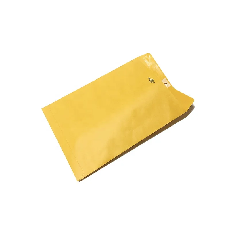 Custom. Brown Manila Envelope Snap 9*12 in Stock Hardware Golden Kraft ...