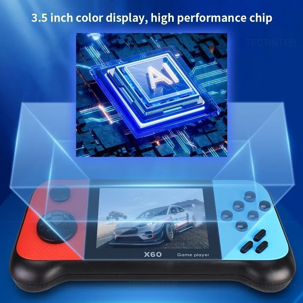 X60 Handheld Game Console Portable Built-In Games