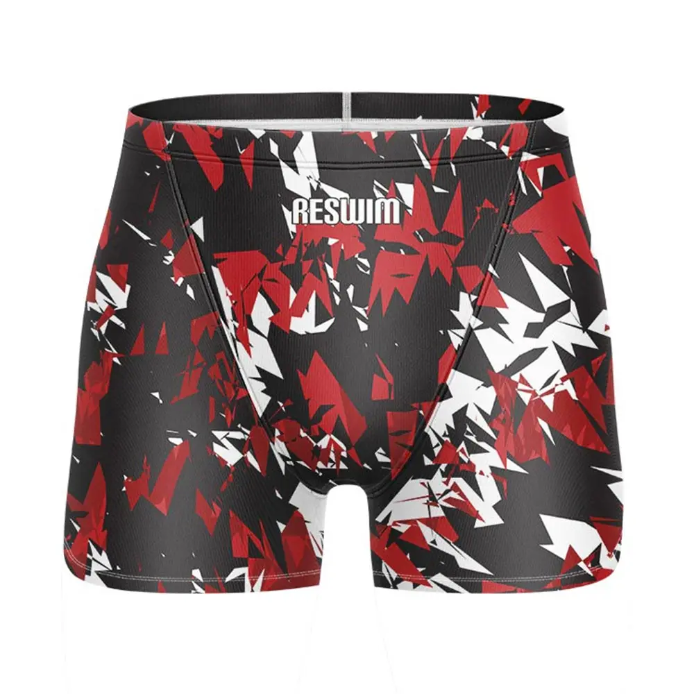 Summer Men's Swim Jammer Endurance Athletic Training Swimsuit Beach Swimming Trunks For Swimwear Jammers Tight Surf Shorts