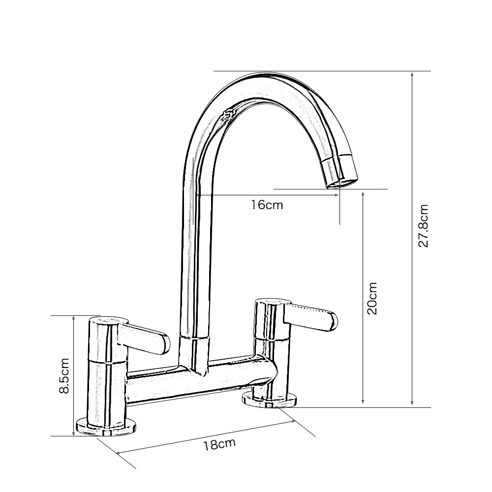 Grifo Mezclador Para Fregadero Flexible Llave De Cocina 360 Acabado Mate Color Plateado
