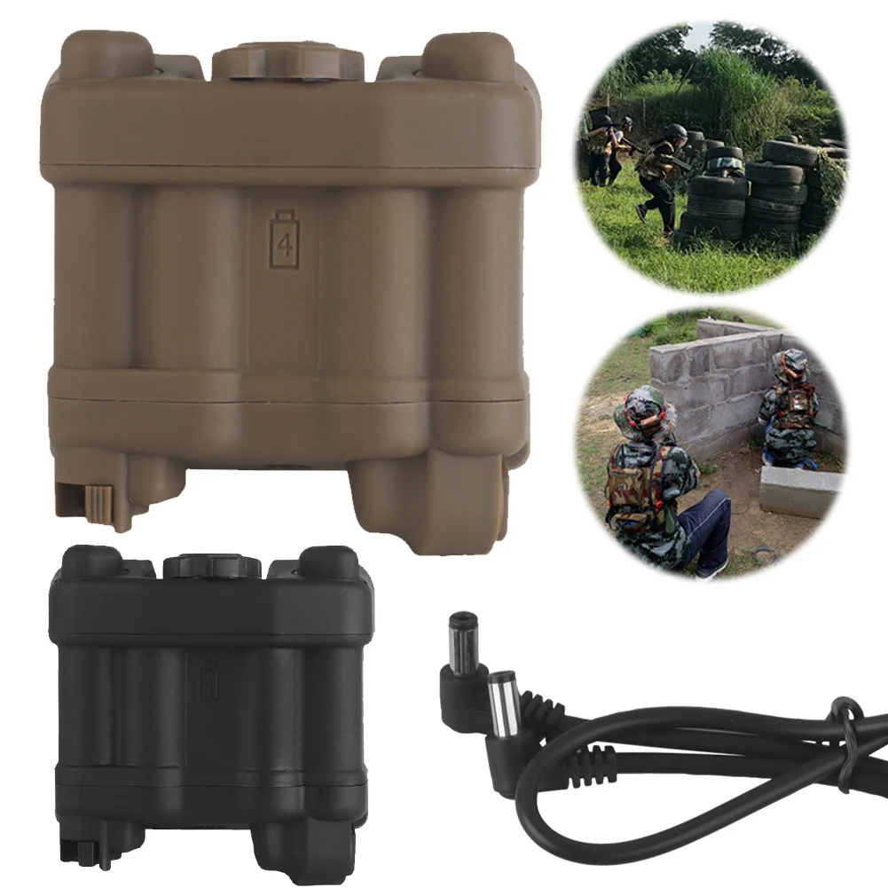 Helmet Battery Case Pouch Adjustable Helmet NVG Battery Pouch Realistic Storage Holder Pack Accessories, tactical helmet accessories