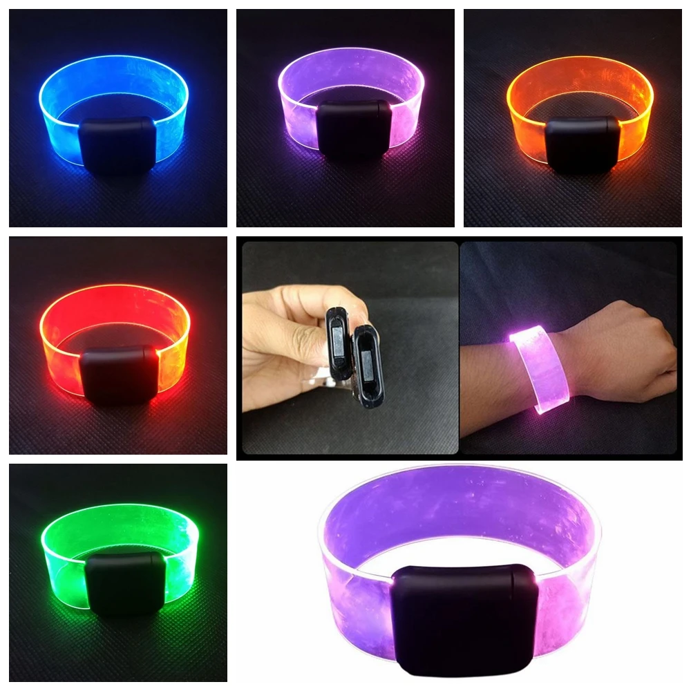 5pcslotLEDBraceletLEDBatteryFluorescenceLightemitting