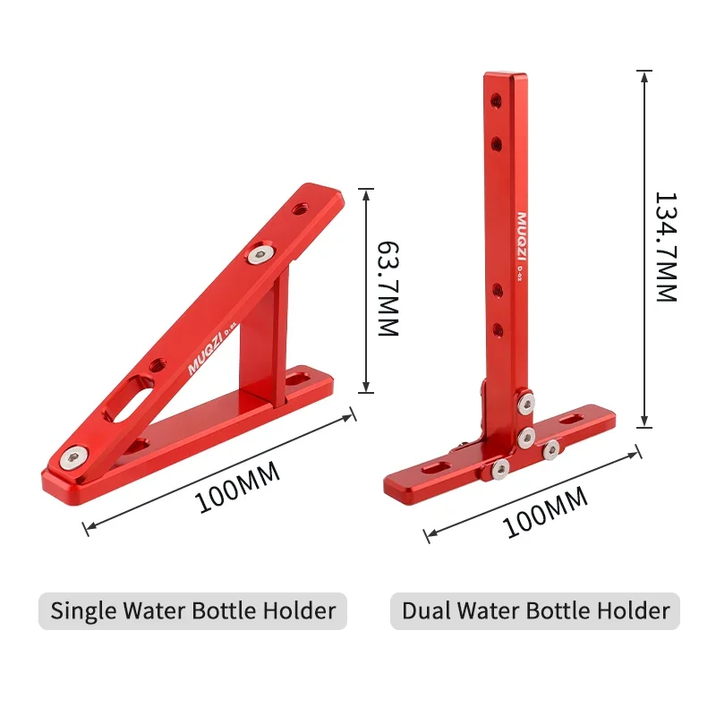 Compact Adjustable Folding Bike Bottle Cage Adapter and Holder Base