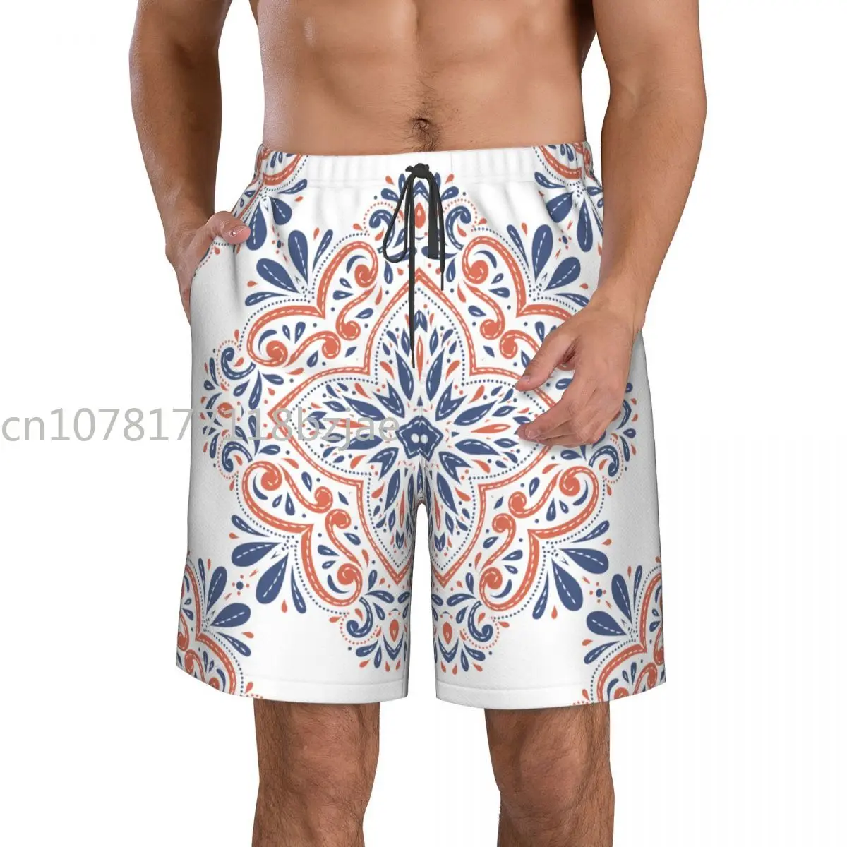 

Летние мужские шорты с 3D-принтом Пейсли, пляжные свободные домашние шорты в гавайском стиле с Кулиской