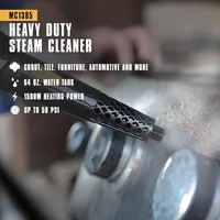 McCulloch MC1385 Deluxe Canister Steam Cleaner with 23 Accessories, Chemical-Free Pressurized Cleaning for Most Floors 2