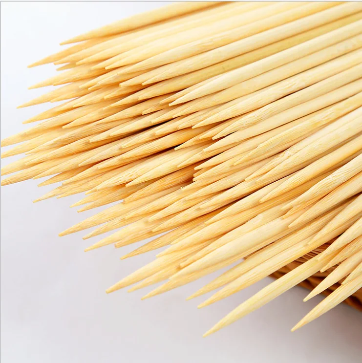 5000 pcs/lot Bamboo Skewer 40cm Bamboo Sticks Bambou Brochette Disposable Grill Party Tornado Potato BBQ Tool Wood Skewers