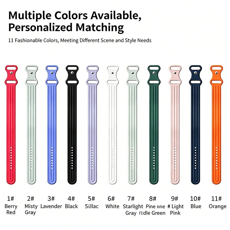 Breathable Sport Silicone Watch Strap - Air Rubber Bracelet Wristband