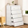 5 Layers Multifunction Living Room Cabinet Storage Box With 6 Drawers Locker Large Capacity Storage Box Home Furniture Pulley 4