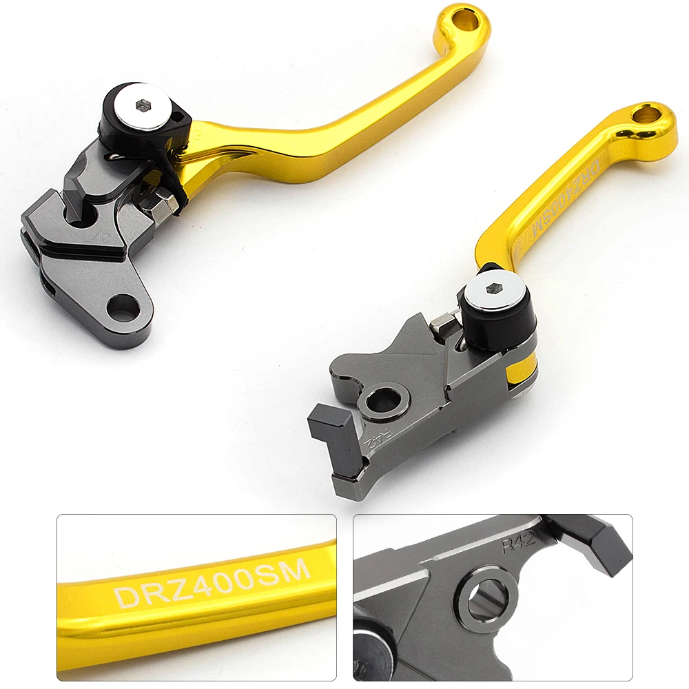 

Для Suzuki DRZ400S DRZ400SM DRZ DR-Z 400 SM 2000 2001 2002 2003 2004 2005 2006 2007-2019 CNC поворотный рычаг сцепления тормоза кроссового велосипеда