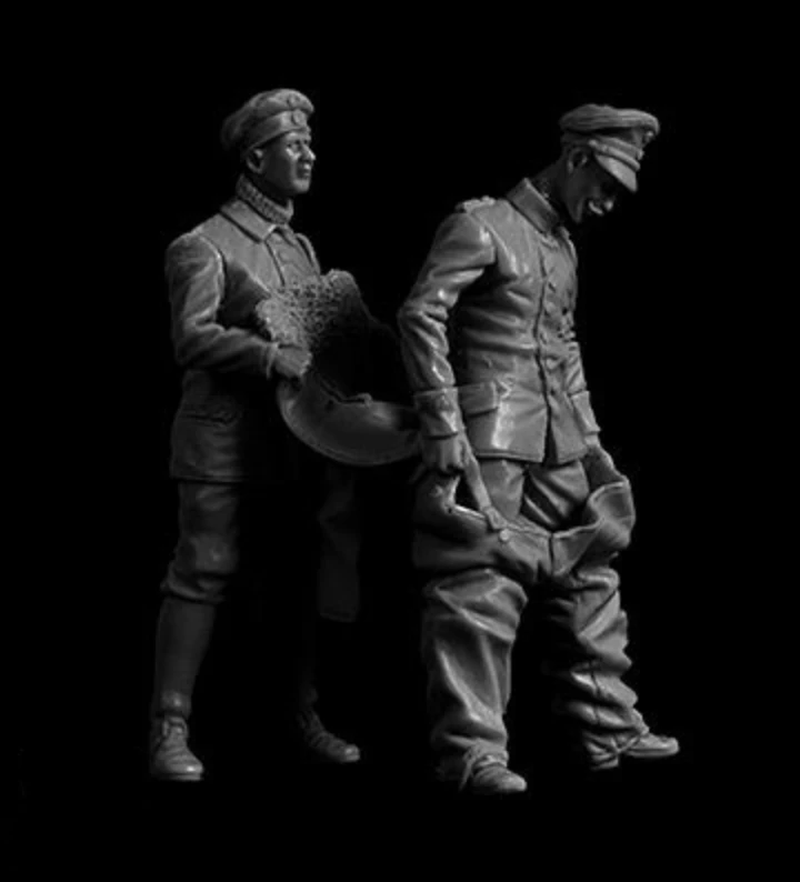 1/32 Die Cast Resin Figure Model Assembly Kit Resin Soldier DIY Kit