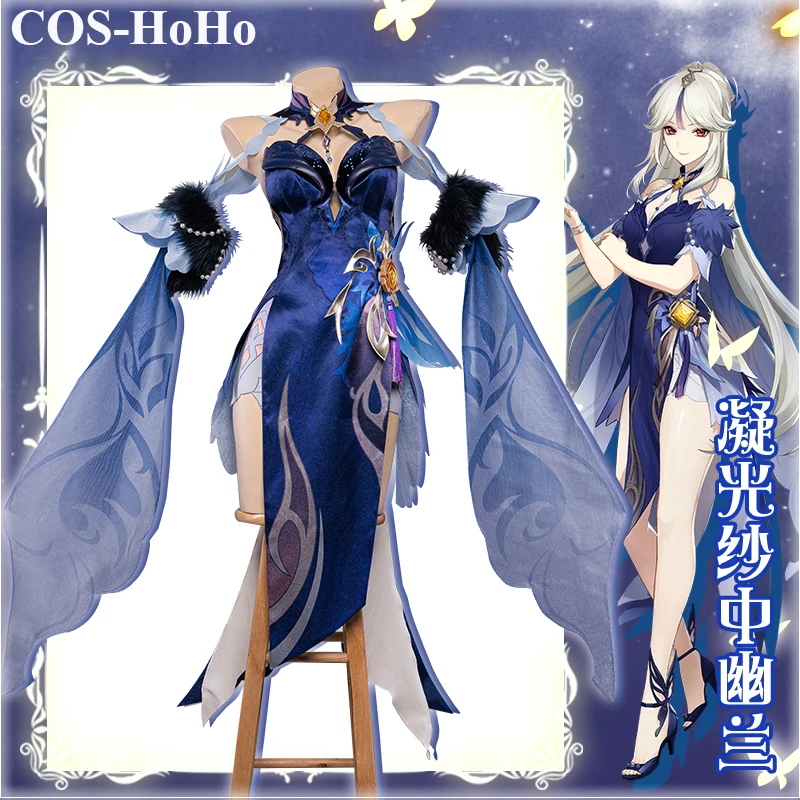 COS HoHo Disfraz de Anime Genshin Impact Ningguang para mujer, elegante  vestido de noche, uniforme para fiesta de Halloween, S 3XL| | - AliExpress