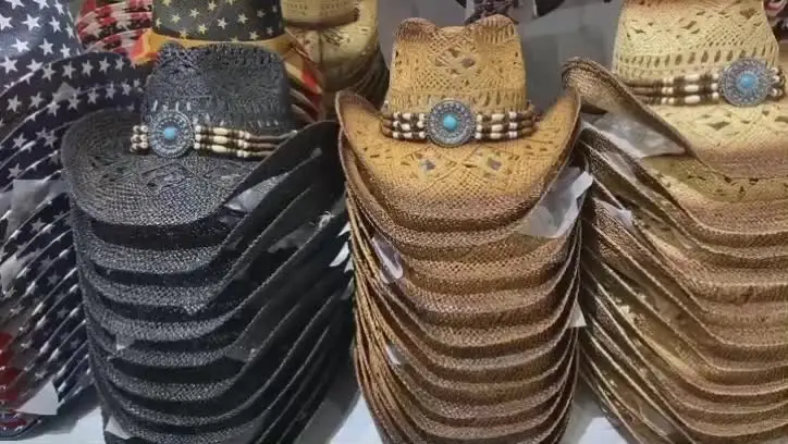 Панама соломенная в ковбойском стиле для мужчин и женщин