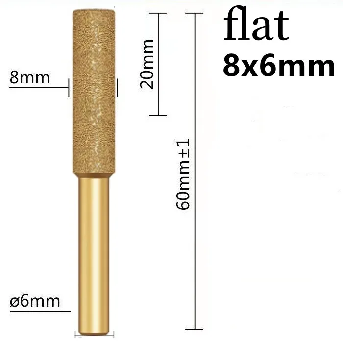 6mm Vacuum Brazed Diamond Grinding and Carving Tool Set
