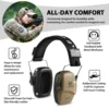 Hunting Ear Protector Earmuffs for Shooting Noise Reduction Hearing Protection Protector Tactical Soundproof Shooting Earmuffs 4