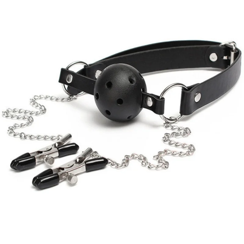 Adult Sex Toy Store SM18+ Restraints Nipple Clips Handcuffs Chains Mouth Plugs Couple Flirting Sex Straps for Enhanced Sensation