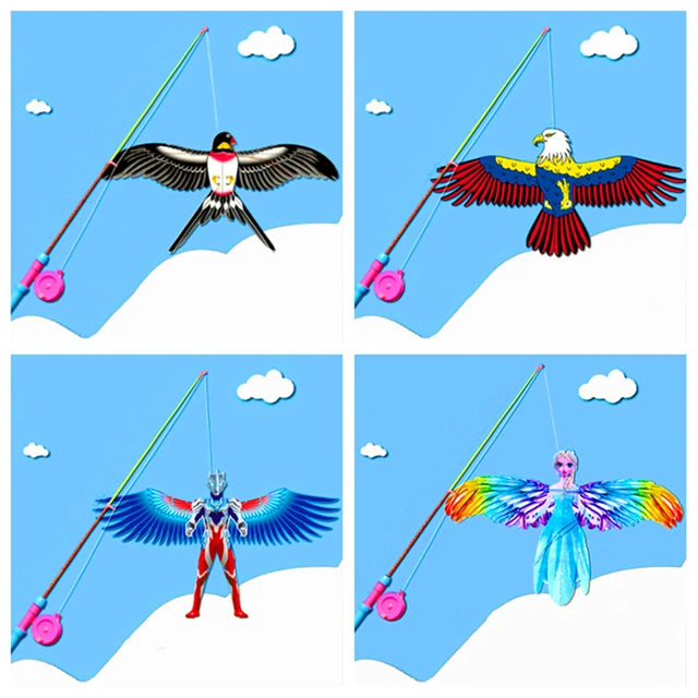 free shipping 10pcs/lot mini kites flying for children dynamic