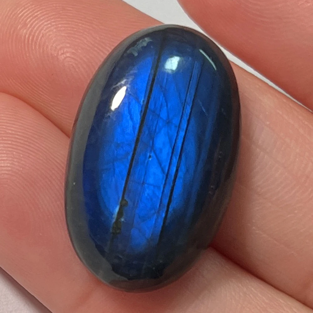 천연석 블루 라브라도라이트 루즈 비즈 1개