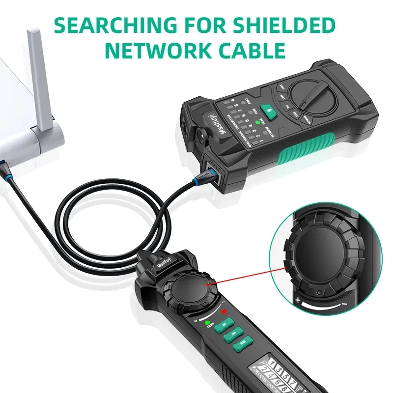 Tracker Cable LCD POE Cable Tester Toner Wire Checker Cat5 Cat6 Test Telephone/Network Cable Wire Tracker Toner Network Tool 4