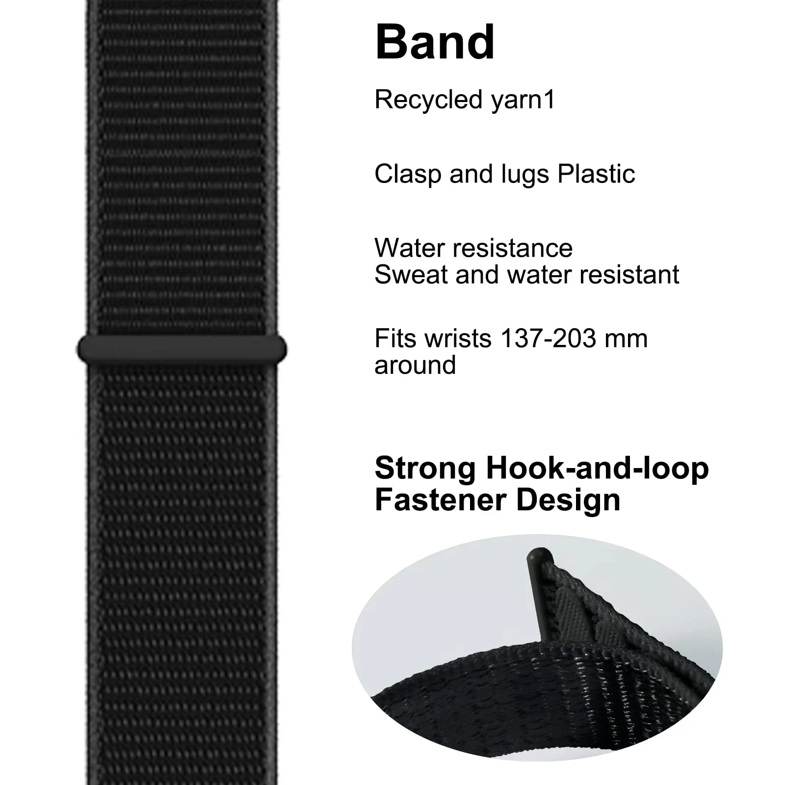 Nylon Sport Replacement Wristband Strap Bracelet