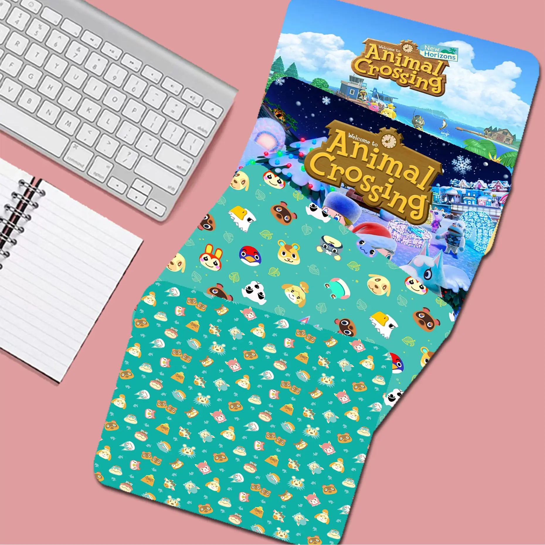 

Animal C-Crossing Mousepad Small Office Computer Desk Mat Table Keyboard Big Mouse Laptop Cushion Non-slip Deskpad Home Decor
