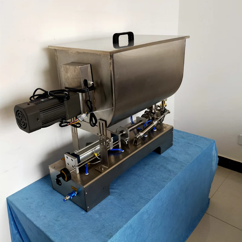 

Single Head Paste Filling Machine Gel Pneumatic Piston Heating Stirring Type Filling Machine