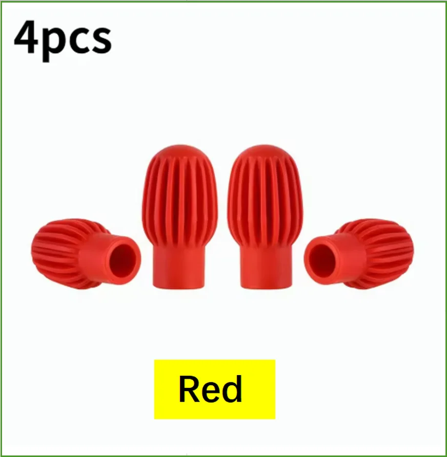 2 Stück/4 Stück Drum Mute Silikonhüllen – schweißgedrehte Klangschalldämpfer, Übungstipps, Drumstick-Kopf-Gummihülsen für leises Trommeln – Detail 12