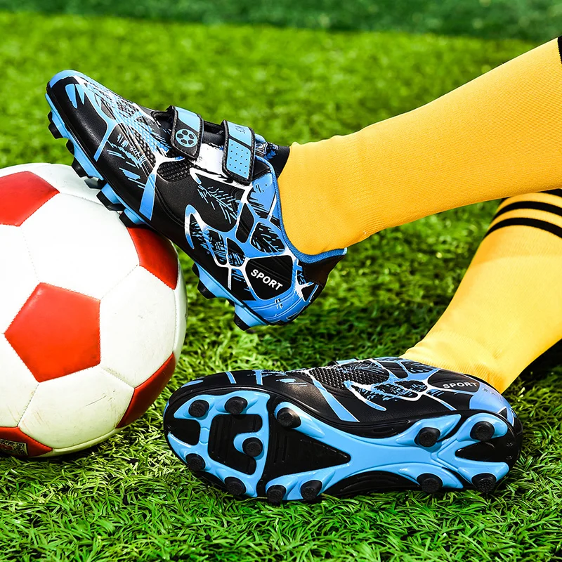 Kids Soccer Shoes FG/TF School Football Boots Boys Girls Cleats Grass Sneakers Child Outdoor Athletic Training Sports Footwear 2