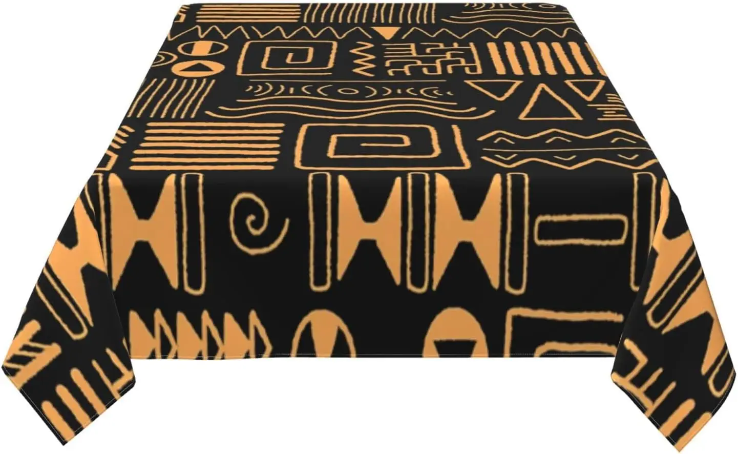 ABAKUHAUS Tovaglia Africana Colorata – Arte Indigena, Rettangolare 140x200 Cm, In Poliestere, Resistente Alle Macchie, Per Cucina E Sala Da Pranzo