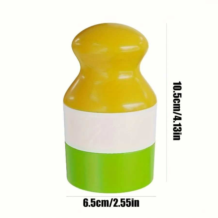 1pc High-Quality Polypropylene Refillable Sunscreen Lotion Dispenser Bottle - Portable, Leak-Proof, Dual Compartment Design