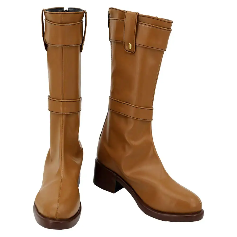 thumbnail image 1 of Zapatos de cosplay de Frieren, botas, disfraz de fantasía de Anime Sousou No Frieren para mujeres adultas, accesorios de disfraces de Halloween hechos a medida, 1 of 5
