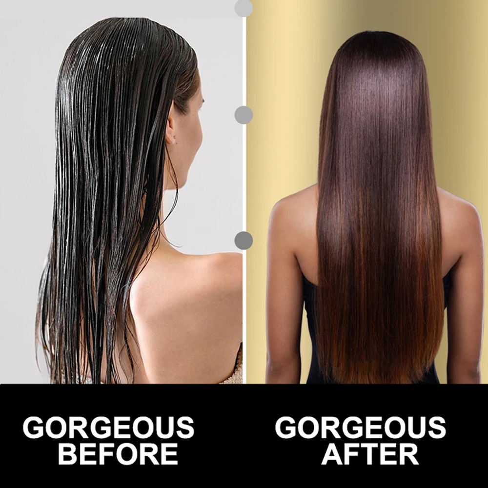 Professional Hair Straightener With Hot Air Ionic Hair Flat Iron 230&deg;C Ceramic Coating Plate Styler