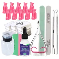 Professional Instant Cuticle Remover Set Nail Softener Gel CreaM Manicure Supplies Salon Tools Softens Calluses Nail Kit 1