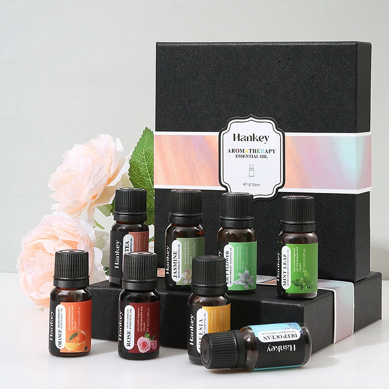 Home Fragrance Products Aroma Essential Oil 1pc 10ml Aromatherapy plant essential oil water-soluble humidifier fireless aromatherapy refill liquid aromatherapy machine set