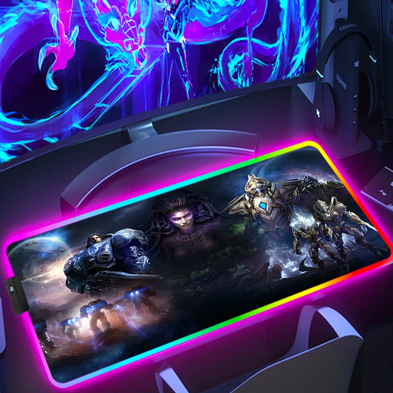 

Starcraft Large Mouse Pad Xxl Gamer Keyboard Computer Mat Mousepad Rgb Desk Carpet Anime Accessories Gaming Pc Deskpad Table Big