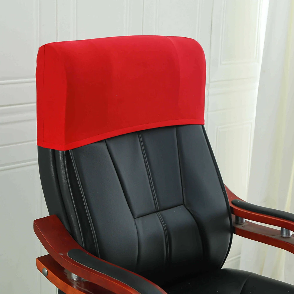 New Elastic Office Chair Backrest Cover Chair Back Protection Dustproof Backrest Slipcover Accessories 5