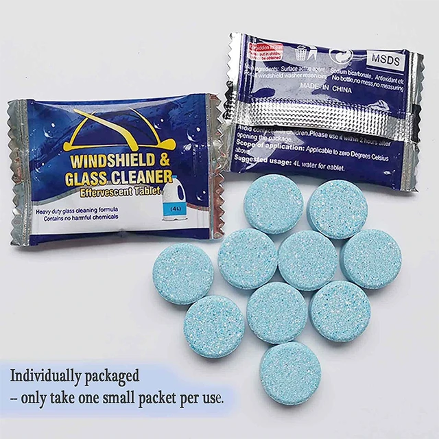 Car Solid Wiper Window Cleaning Windshield Glass Cleaner Effervescent  Tablet - China Car Windshield Cleaning Effervescent Tablets, Windshield  Wiper Cleaner Solid Tablets