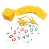 Montessori Math Toys Golden Bank Games 1 to 9000 Cards Bead Cubic Beaded Square Beaded Preschool Education Kindergarten Student 4