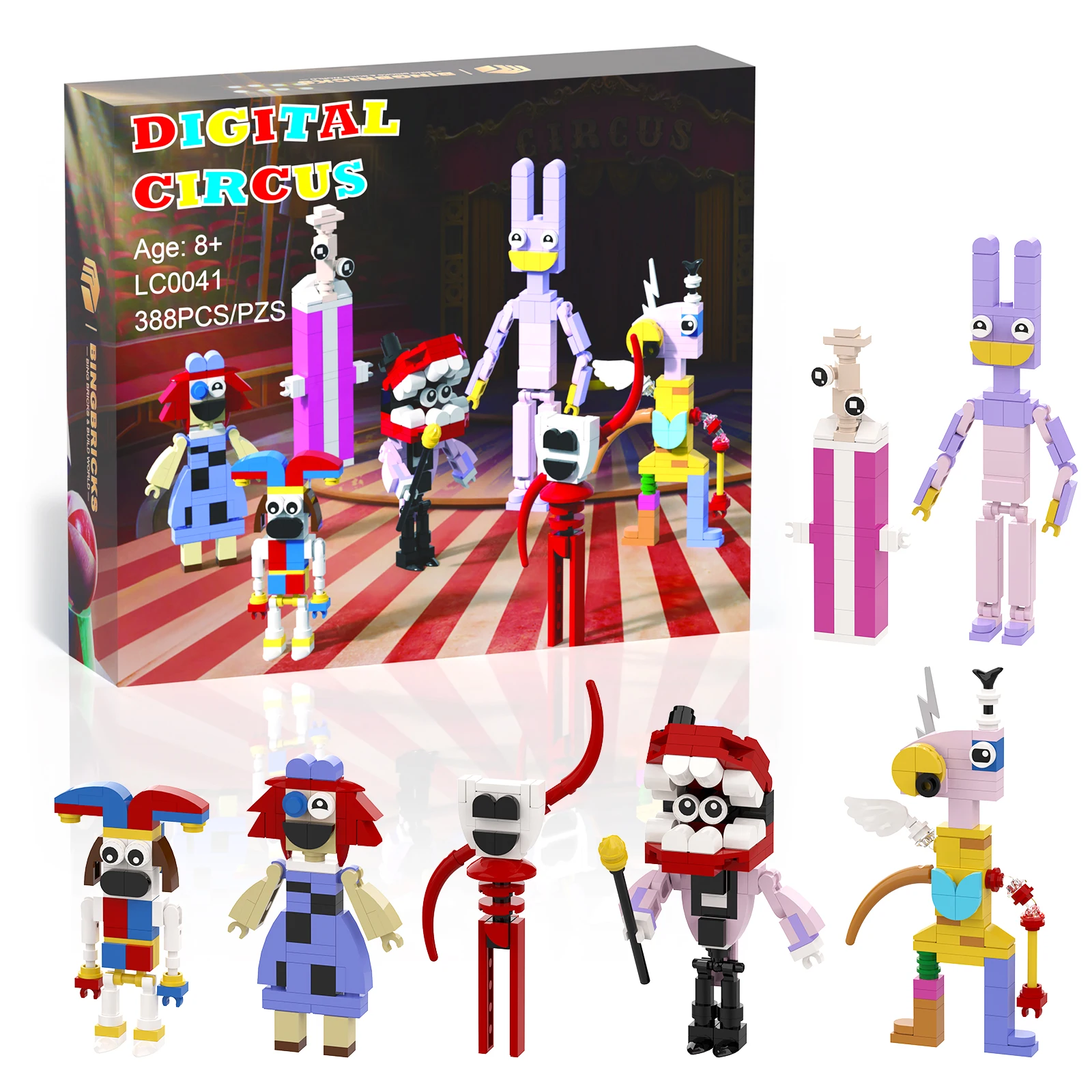 8-Piece Five Nights at Freddy's Lego-Compatible Block Mini Figure