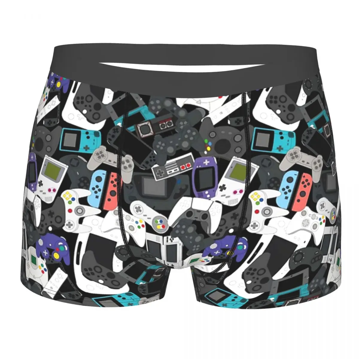 GAMER CONTROLLER ALL Underpants Breathbale Panties Male Underwear Print Shorts Boxer Briefs