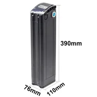 Batterie rechargeable au lithium 36V/48V 20Ah 15Ah 18650 avec BMS intégré 30A pour kit moteur Bafang Silverfish 250W-1000W avec chargeur 2A 4