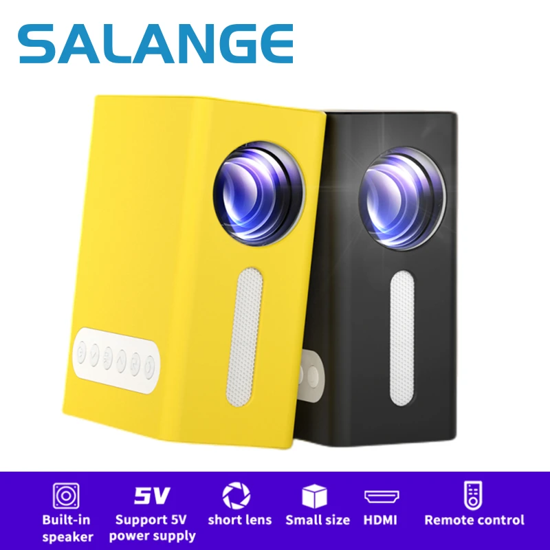 

Salange T300 LED Mini Projector Mirror Phone 1080P Supported Home Theater Beamer HDMI USB Movie Video Portable Outdoor TV Stick