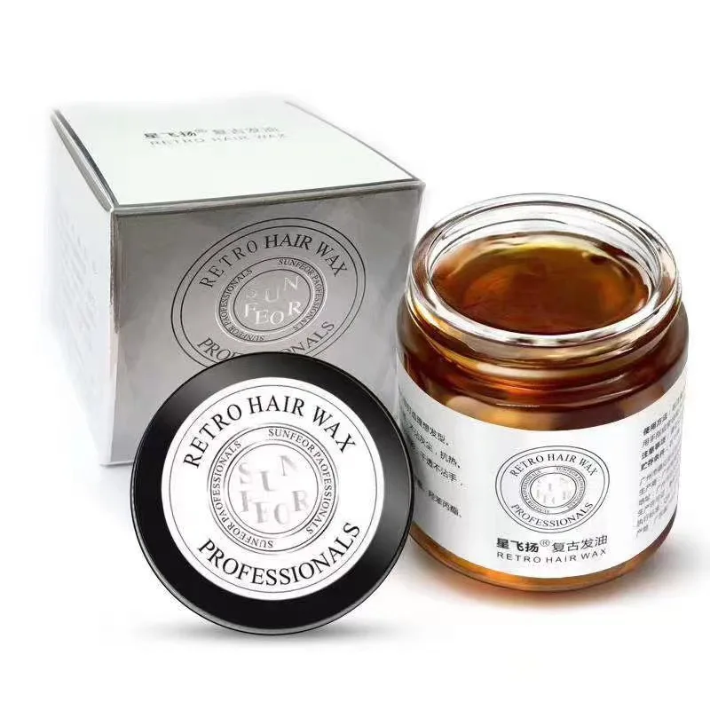 Retro oil balm for men's back styling hair oil for moisturizing styling broken hair sorting wax