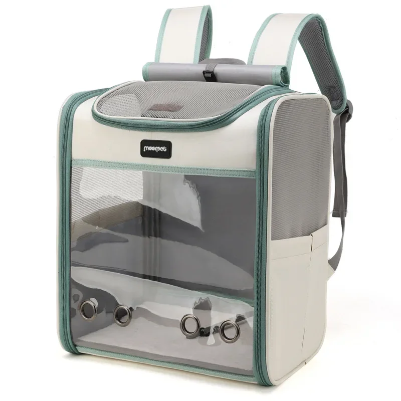 Pet Portable Backpack Portable Breathable on All Sides Large Space Cat and Dog Backpack Pet Bag