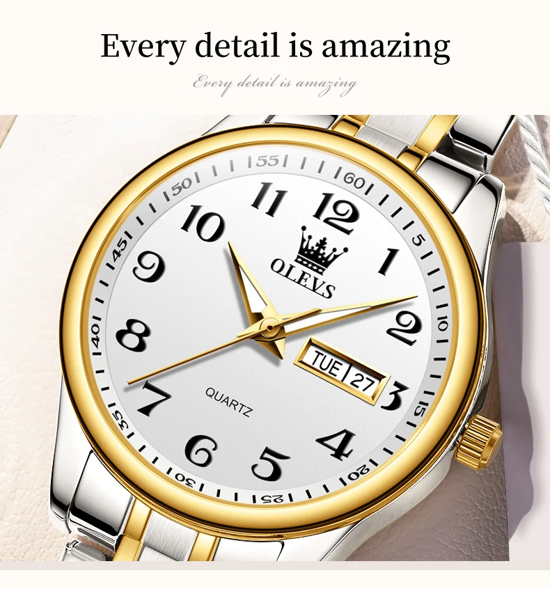 OLEVS 5567 Women's Wrist watch Original Luxury Watches for Ladies Waterproof Stainless Steel Quartz Woman Wristwatch Gold 2022 t
