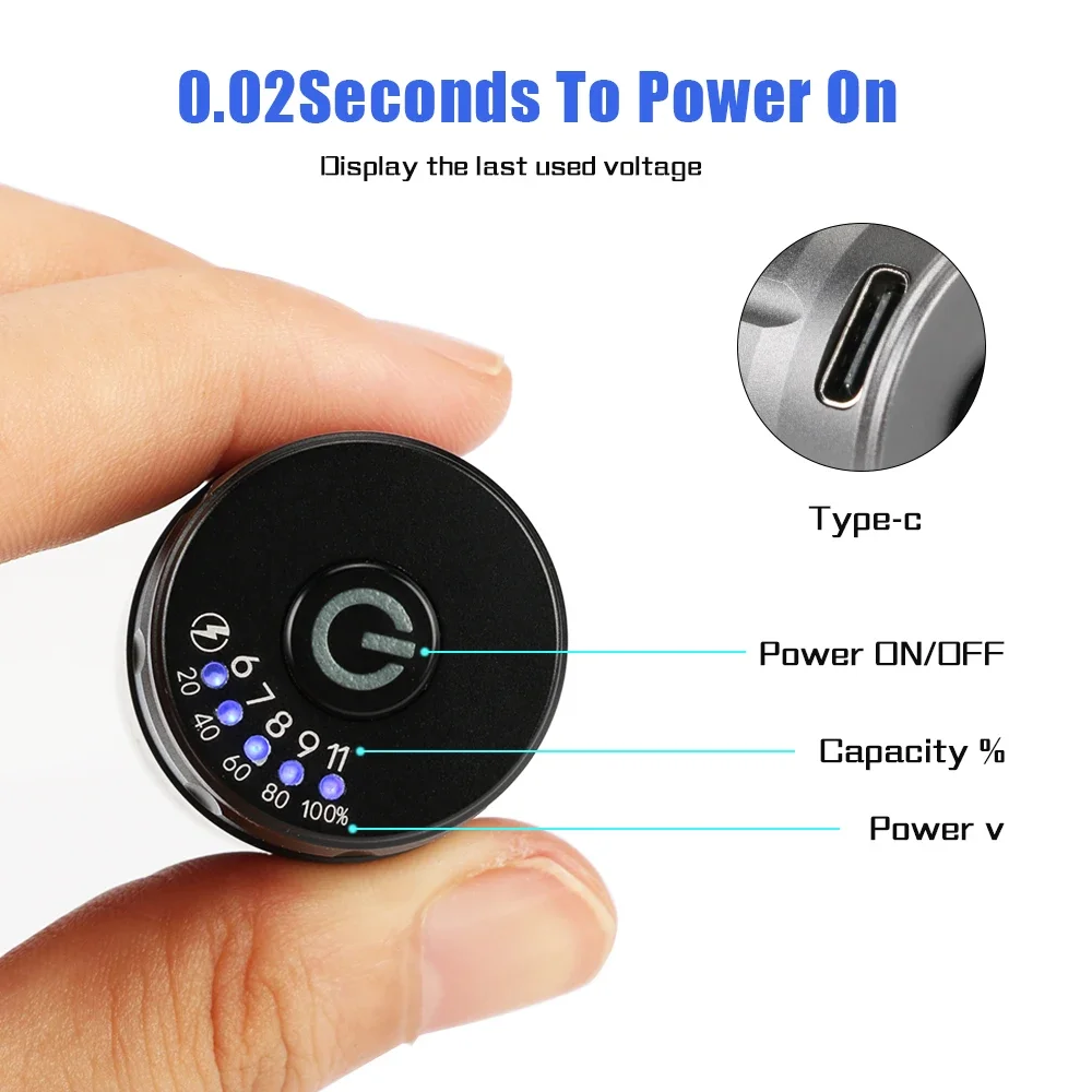 Mini Wireless Power Supply for Rocket Rotary Tattoo Machine Pen RCA Connector Type-C Rechargeable Portable tattoo power supply tattoo battery pack