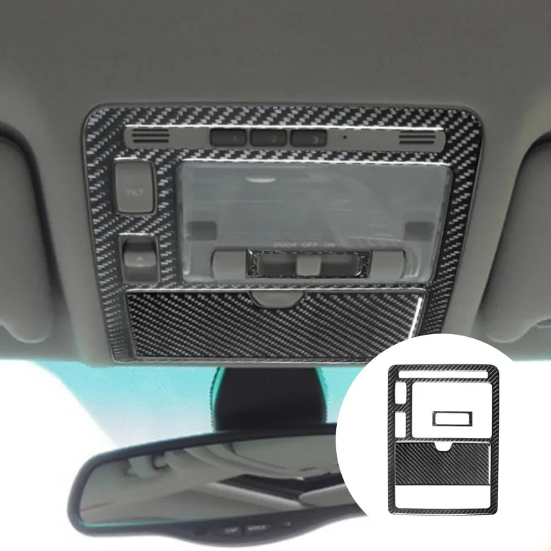 

Carbon Fiber Front Roof Light Switch Button Panel Cover For LEXUS RX330 2004-2006/RX350 2006-2009 Car Interior Sticker