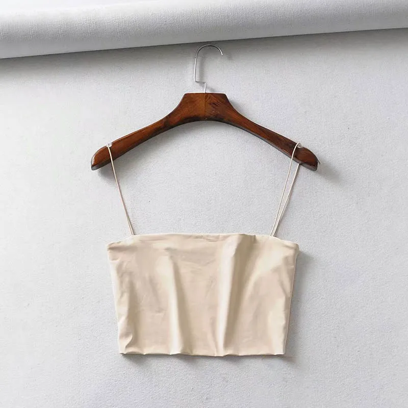 2025, Sommer-Damen-Crop-Top, sexy elastische Baumwolle, Camis, ärmellos, kurzes Tank-Top, Bar – Detail 10