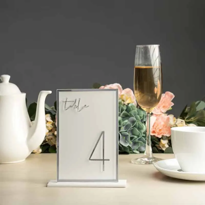 Gold Table Numbers Acrylic Table Numbers Wedding Centerpieces Luxury Decor Wedding numbers Reception