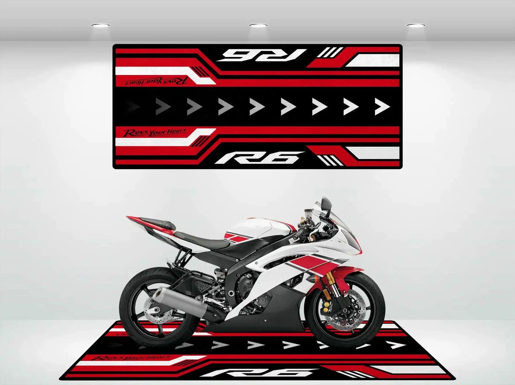 Motorcycle Carpet Durable Wear-resistant Parking Mat Home Decoration