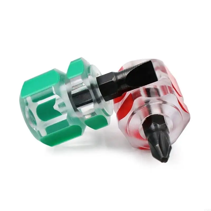 C1FE 무 머리 스크루 드라이버 미니 소형 휴대용 투명 손잡이 수리 손 도구 재봉틀 수리 스크루 드라이버